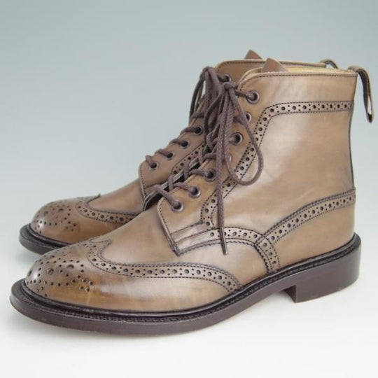 美品★トリッカーズ(レディース) SIZE 5【モデル定価￥88,000-★MALTON/モールトン】L2508/カントリーブーツ/茶/Tricker's★e923