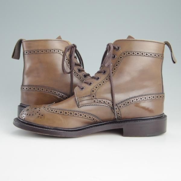 美品★トリッカーズ(レディース) SIZE 5【モデル定価￥88,000-★MALTON/モールトン】L2508/カントリーブーツ/茶/Tricker's★e923