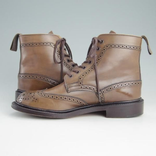 美品★トリッカーズ(レディース) SIZE 5【モデル定価￥88,000-★MALTON/モールトン】L2508/カントリーブーツ/茶/Tricker's★e923