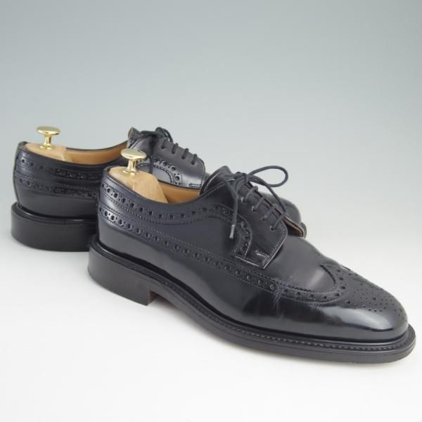 極上★(英)アルフレッド・サージェント 8FX【★フルブローグ/WASHINGTON】ポリッシュレザー/黒/メンズ/Alfred Sargent★e924