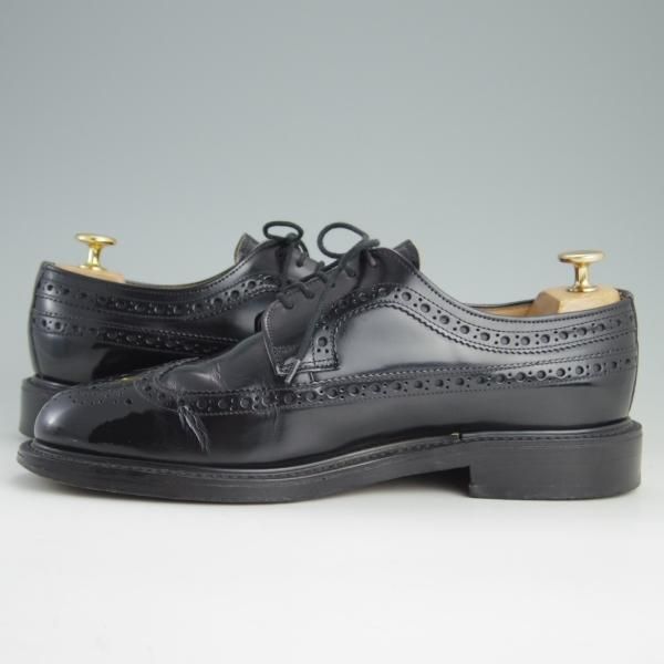 極上★(英)アルフレッド・サージェント 8FX【★フルブローグ/WASHINGTON】ポリッシュレザー/黒/メンズ/Alfred Sargent★e924