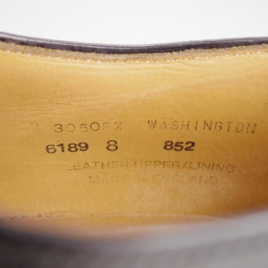 極上★(英)アルフレッド・サージェント 8FX【★フルブローグ/WASHINGTON】ポリッシュレザー/黒/メンズ/Alfred Sargent★e924