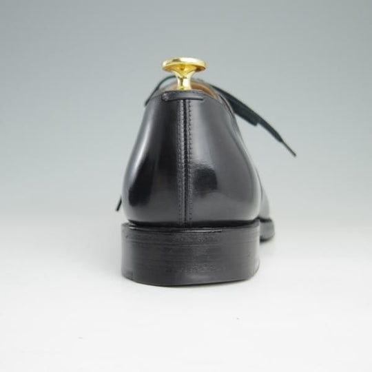 ★チャーチ 70F/UK7【貴重★002ラスト仕様/半カラス仕上げ】ALBERT/4都市ロゴ/Vフロント/プレーントゥ/カーフ/黒/メンズ/Church's★e929