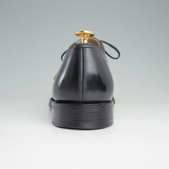 ★チャーチ 70F/UK7【貴重★002ラスト仕様/半カラス仕上げ】ALBERT/4都市ロゴ/Vフロント/プレーントゥ/カーフ/黒/メンズ/Church's★e929