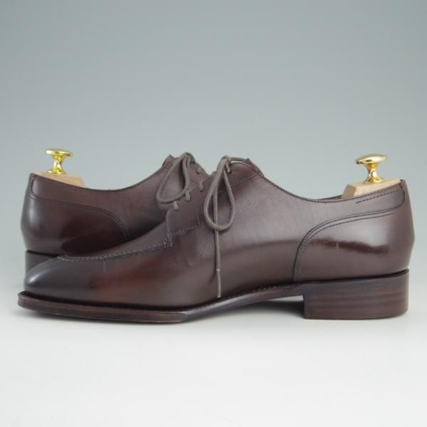 極美品★Perfetto/ペルフェット SIZE 6.5【定価￥56,100-★EG/ドーバー似寄モデル/スキンステッチ仕様】OCEANUS/Uチップ/カーフ★e930