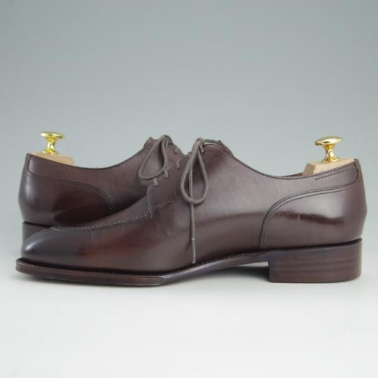 極美品★Perfetto/ペルフェット SIZE 6.5【定価￥56,100-★EG/ドーバー似寄モデル/スキンステッチ仕様】OCEANUS/Uチップ/カーフ★e930