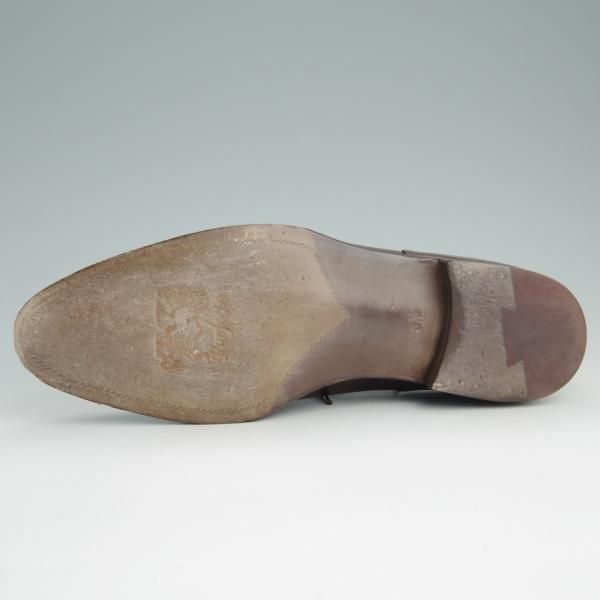 極美品★Perfetto/ペルフェット SIZE 6.5【定価￥56,100-★EG/ドーバー似寄モデル/スキンステッチ仕様】OCEANUS/Uチップ/カーフ★e930