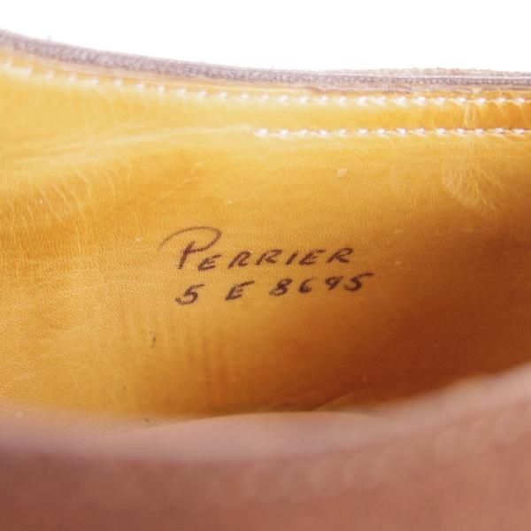 極上★ジョンロブ 5E【貴重★8695ラスト/PERRIER/ペリエ】プレーントゥ/Vフロント/スエード/濃茶/メンズ/JOHN LOBB★e933