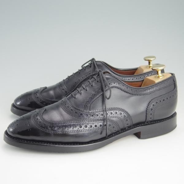 極上★(米)アレンエドモンズ 6.5E【★フルブローグ/McAllister】マカリスター/ウイングチップ/カーフ/黒/メンズ/ALLEN EDMONDS★e934