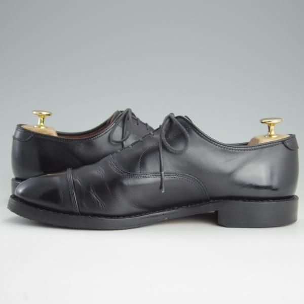 極上★(米)アレンエドモンズ 7.5D【定価￥75,900-★パークアベニュー/Park Avenue】ストレートチップ/カーフ/黒/ALLEN EDMONDS★e935