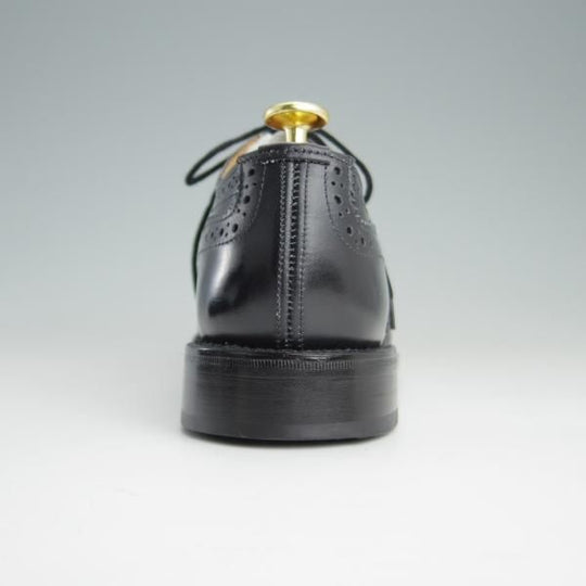 極美品★トリッカーズ(レディース) SIZE 5【★カントリーシューズ/L7290】フルブローグ/カーフ/黒×白/短靴/Tricker's★e944