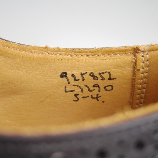 極美品★トリッカーズ(レディース) SIZE 5【★カントリーシューズ/L7290】フルブローグ/カーフ/黒×白/短靴/Tricker's★e944