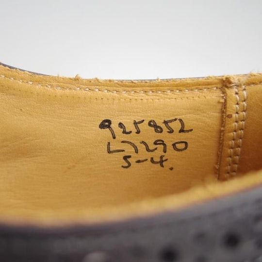 極美品★トリッカーズ(レディース) SIZE 5【★カントリーシューズ/L7290】フルブローグ/カーフ/黒×白/短靴/Tricker's★e944
