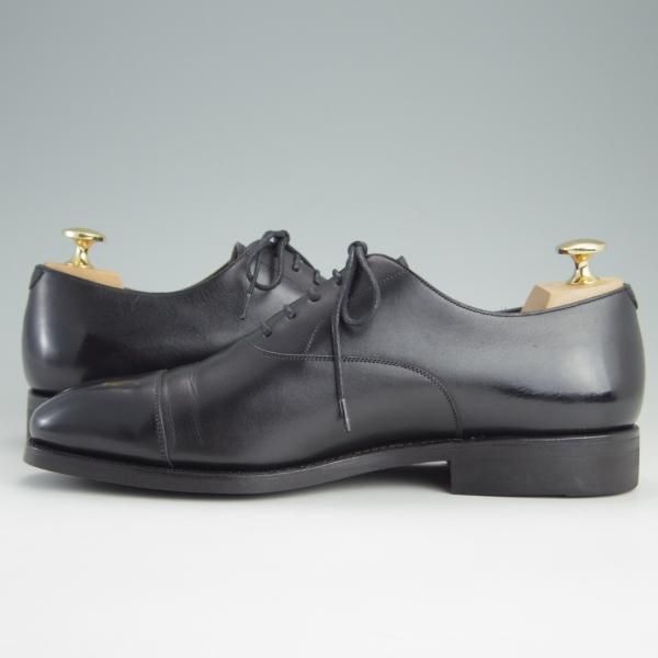 極美品★(スペイン製)カルミナ SIZE 6【★ストレートチップ/80665】FILADELFIAラスト/カーフ/黒/CARMINA★e946