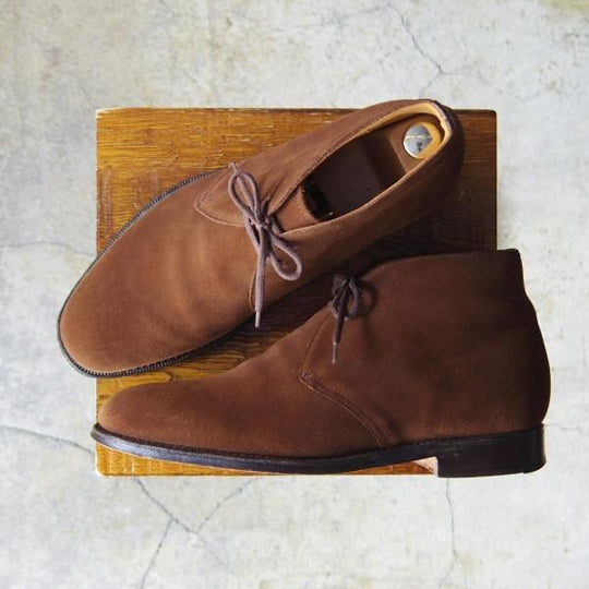 極上★チャーチ 70G/UK7【貴重★100ラスト/CARLISLE】4都市ロゴ/チャッカブーツ/スエード/茶/メンズ/Church's★e947