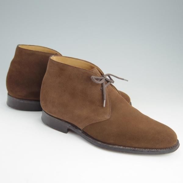 極上★チャーチ 70G/UK7【貴重★100ラスト/CARLISLE】4都市ロゴ/チャッカブーツ/スエード/茶/メンズ/Church's★e947