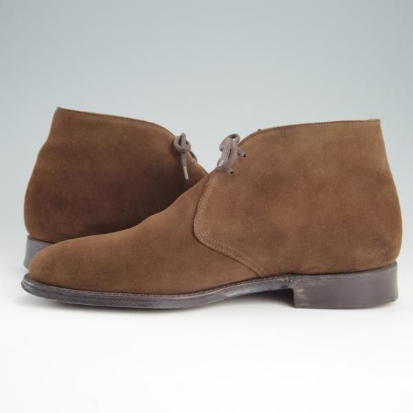 極上★チャーチ 70G/UK7【貴重★100ラスト/CARLISLE】4都市ロゴ/チャッカブーツ/スエード/茶/メンズ/Church's★e947