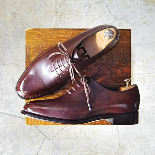 極美品★シェットランドフォックス SIZE 6.5【定価￥57,200-★DUKEシリーズ/057F】ホールカット/カーフ/濃茶/Shetlandfox★e949