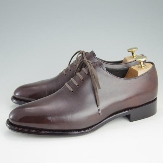 極美品★シェットランドフォックス SIZE 6.5【定価￥57,200-★DUKEシリーズ/057F】ホールカット/カーフ/濃茶/Shetlandfox★e949