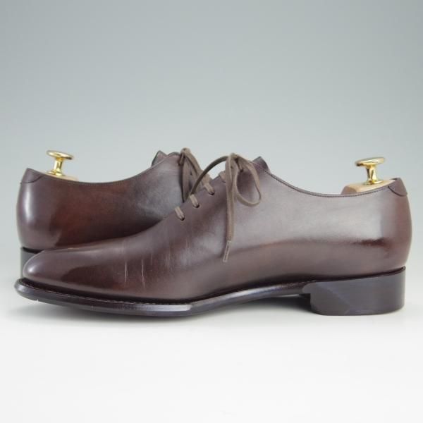 極美品★シェットランドフォックス SIZE 6.5【定価￥57,200-★DUKEシリーズ/057F】ホールカット/カーフ/濃茶/Shetlandfox★e949