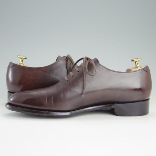 極美品★シェットランドフォックス SIZE 6.5【定価￥57,200-★DUKEシリーズ/057F】ホールカット/カーフ/濃茶/Shetlandfox★e949