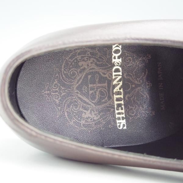 極美品★シェットランドフォックス SIZE 6.5【定価￥57,200-★DUKEシリーズ/057F】ホールカット/カーフ/濃茶/Shetlandfox★e949