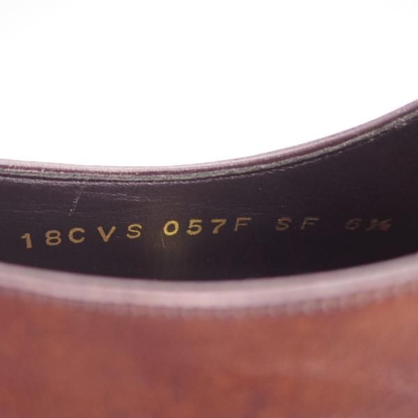 極美品★シェットランドフォックス SIZE 6.5【定価￥57,200-★DUKEシリーズ/057F】ホールカット/カーフ/濃茶/Shetlandfox★e949