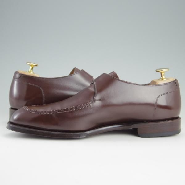 極美品★シェットランドフォックス SIZE 7【グッドイヤーウェルテッド製法★モンクストラップ/023F】カーフ/濃茶/Shetlandfox★e950