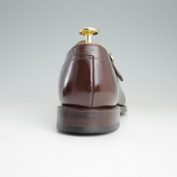 極美品★シェットランドフォックス SIZE 7【グッドイヤーウェルテッド製法★モンクストラップ/023F】カーフ/濃茶/Shetlandfox★e950