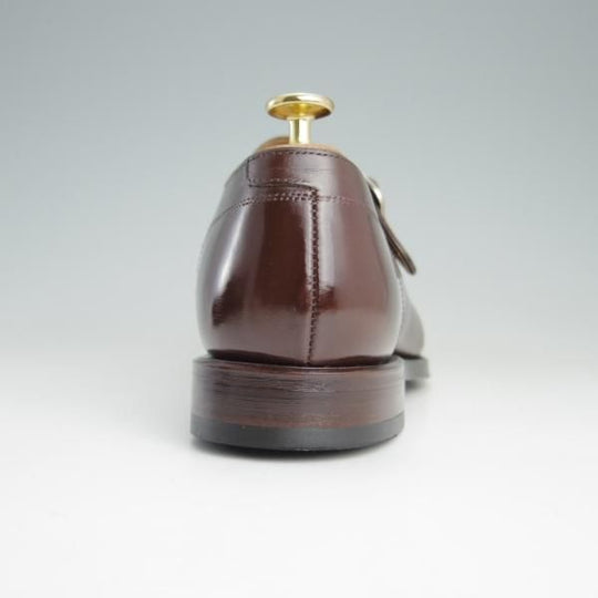 極美品★シェットランドフォックス SIZE 7【グッドイヤーウェルテッド製法★モンクストラップ/023F】カーフ/濃茶/Shetlandfox★e950