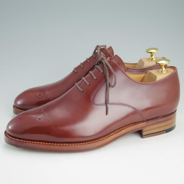 極美品★トレーディングポスト SIZE 7【定価￥70,000-★MEN'S CLUBモデル/(仏)アノネイ社】カーフ/赤茶/メンズ/Trading Post★e951