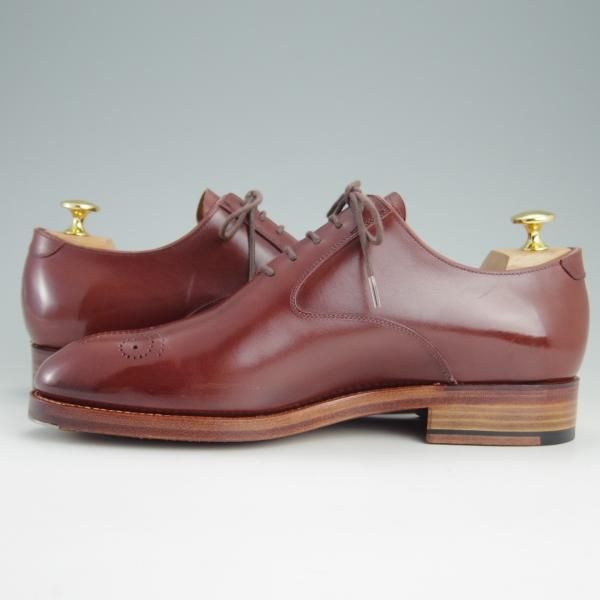 極美品★トレーディングポスト SIZE 7【定価￥70,000-★MEN'S CLUBモデル/(仏)アノネイ社】カーフ/赤茶/メンズ/Trading Post★e951