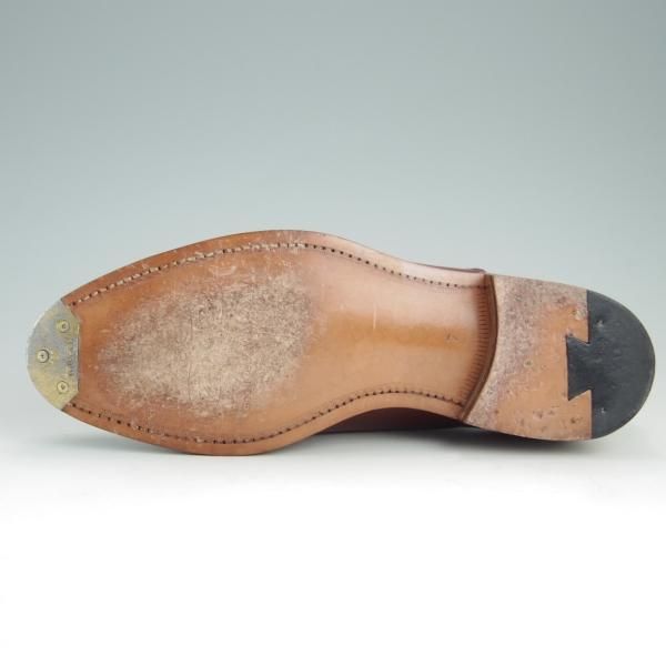 極美品★トレーディングポスト SIZE 7【定価￥70,000-★MEN'S CLUBモデル/(仏)アノネイ社】カーフ/赤茶/メンズ/Trading Post★e951