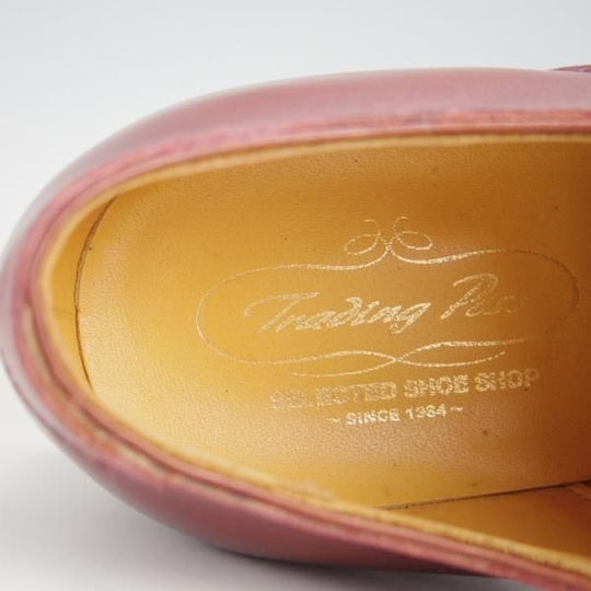 極美品★トレーディングポスト SIZE 7【定価￥70,000-★MEN'S CLUBモデル/(仏)アノネイ社】カーフ/赤茶/メンズ/Trading Post★e951