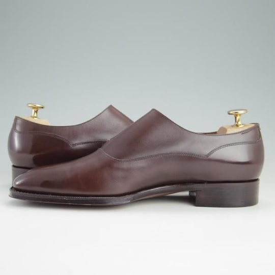 ほぼ未使用★ホール&マークス SIZE 6.5【定価10万〜15万円程度★サイドモンク/Winchester】カーフ/濃茶/メンズ/Hall&marks★e952