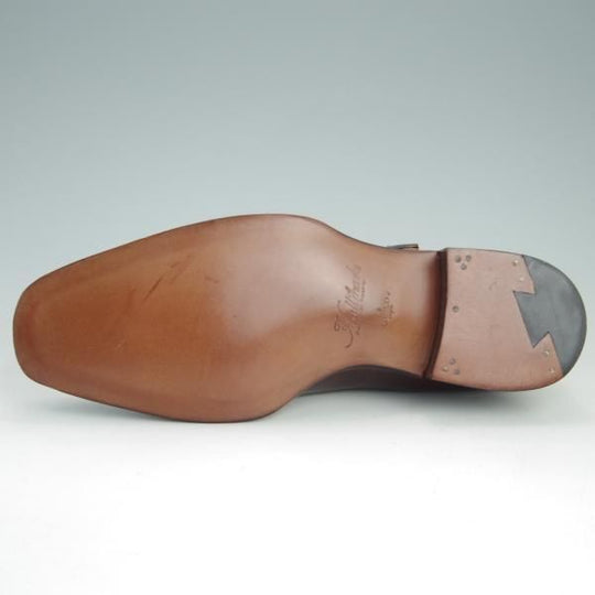 ほぼ未使用★ホール&マークス SIZE 6.5【定価10万〜15万円程度★サイドモンク/Winchester】カーフ/濃茶/メンズ/Hall&marks★e952