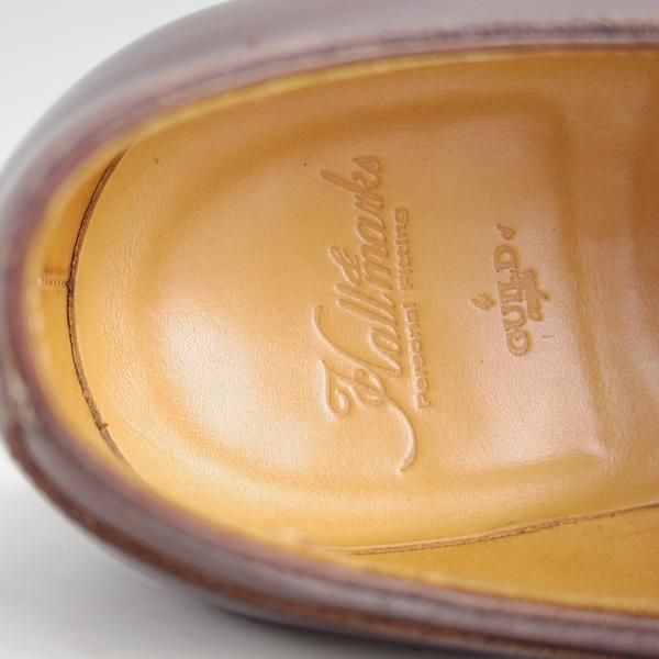 ほぼ未使用★ホール&マークス SIZE 6.5【定価10万〜15万円程度★サイドモンク/Winchester】カーフ/濃茶/メンズ/Hall&marks★e952