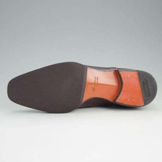 新品★(伊)サントーニ SIZE 6【レベルソ仕立て★セミブローグ/15564】カーフ/赤茶/メンズ/Santoni★e953