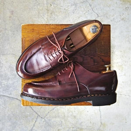 極上★パラブーツ SIZE 6.5【定価￥71,500-★シャンボード/CHAMBORD】TEXソール/リスレザー/CAFE/カフェ/濃茶/Uチップ/Paraboot★e954