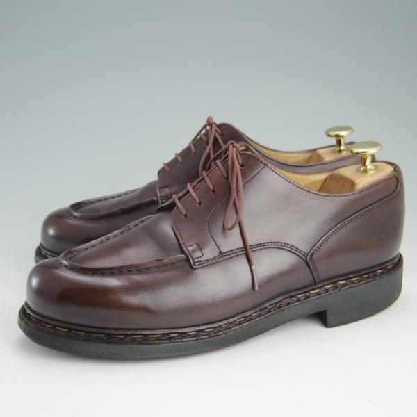 極上★パラブーツ SIZE 6.5【定価￥71,500-★シャンボード/CHAMBORD】TEXソール/リスレザー/CAFE/カフェ/濃茶/Uチップ/Paraboot★e954