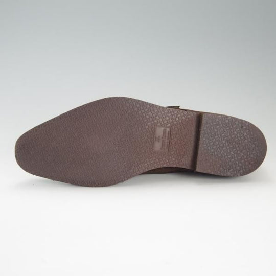 極美品★ジョンロブ 8E【★チャッカブーツ/SCOTNEY】1306ラスト/カウンティソール/モンクストラップ/スエード/濃茶/JOHN LOBB★e955