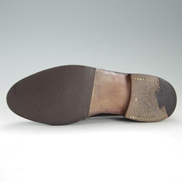 極上★ジョンロブ 5E【貴重★5495ラスト/FIVE】プレーントゥ/カーフ/赤茶/メンズ/JOHN LOBB★e956