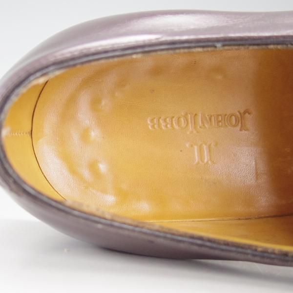 極上★ジョンロブ 5E【貴重★5495ラスト/FIVE】プレーントゥ/カーフ/赤茶/メンズ/JOHN LOBB★e956