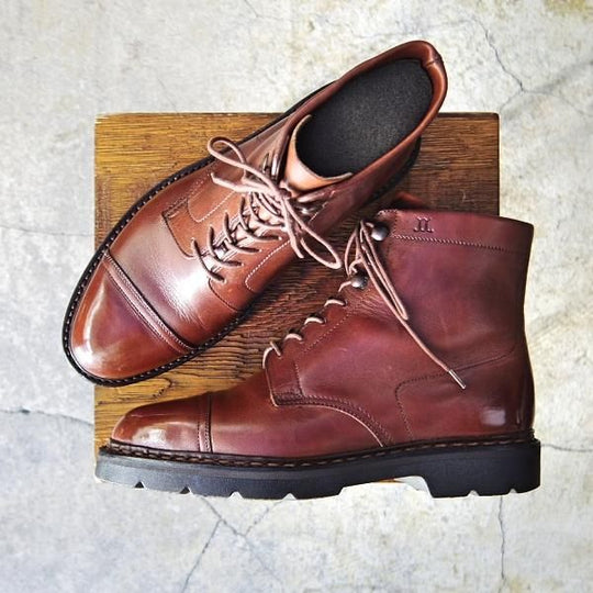 極上★ジョンロブ UK5【貴重★PARISロゴ時代の製品/コテージライン】BARROW/ブーツ/カーフ/茶/メンズ/旧ロゴ/JOHN LOBB★e957