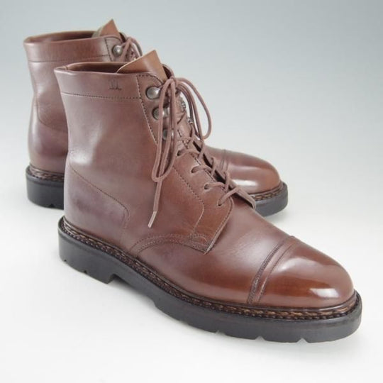 極上★ジョンロブ UK5【貴重★PARISロゴ時代の製品/コテージライン】BARROW/ブーツ/カーフ/茶/メンズ/旧ロゴ/JOHN LOBB★e957