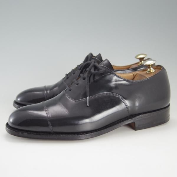 極上★チャーチ 50F/UK5【旧チャーチ★コンサル同仕様/ブックバインダーカーフ】73ラスト/4都市ロゴ過渡期/BALMORAL/黒/Church's★e958