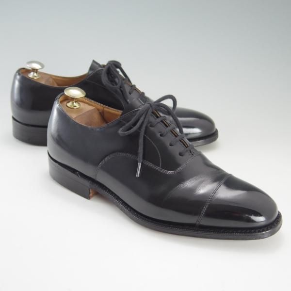 極上★チャーチ 50F/UK5【旧チャーチ★コンサル同仕様/ブックバインダーカーフ】73ラスト/4都市ロゴ過渡期/BALMORAL/黒/Church's★e958