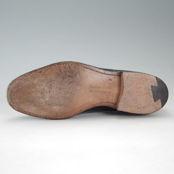 極上★チャーチ 50F/UK5【旧チャーチ★コンサル同仕様/ブックバインダーカーフ】73ラスト/4都市ロゴ過渡期/BALMORAL/黒/Church's★e958