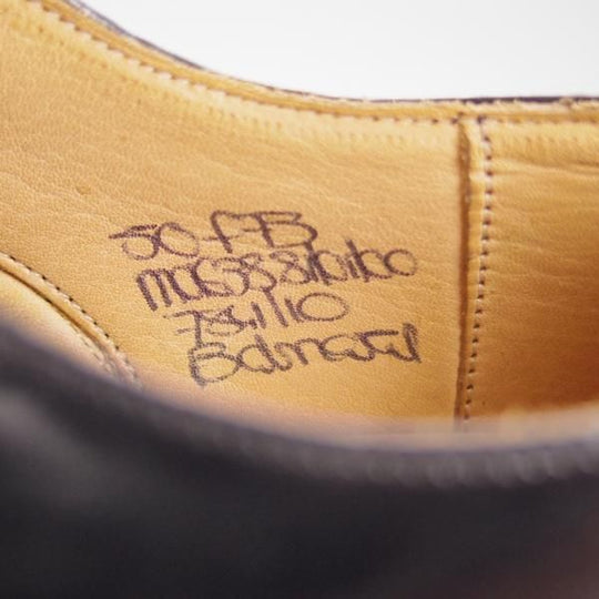 極上★チャーチ 50F/UK5【旧チャーチ★コンサル同仕様/ブックバインダーカーフ】73ラスト/4都市ロゴ過渡期/BALMORAL/黒/Church's★e958