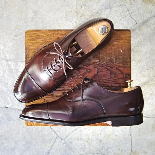 美品★チャーチ 75F/UK7.5【定価￥130,900-★コンサル/CONSUL】173ラスト/ストレートチップ/5都市/ネバダカーフ/メンズ/Church's★e959